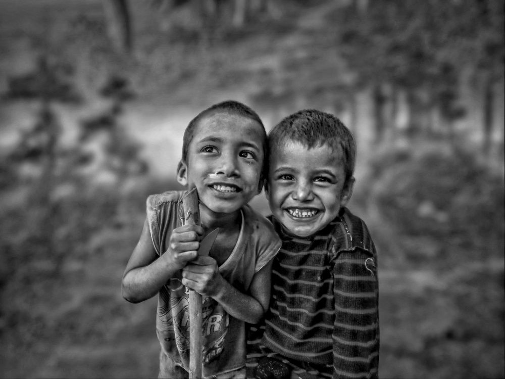 Children's happiness is a blessing of the happiness