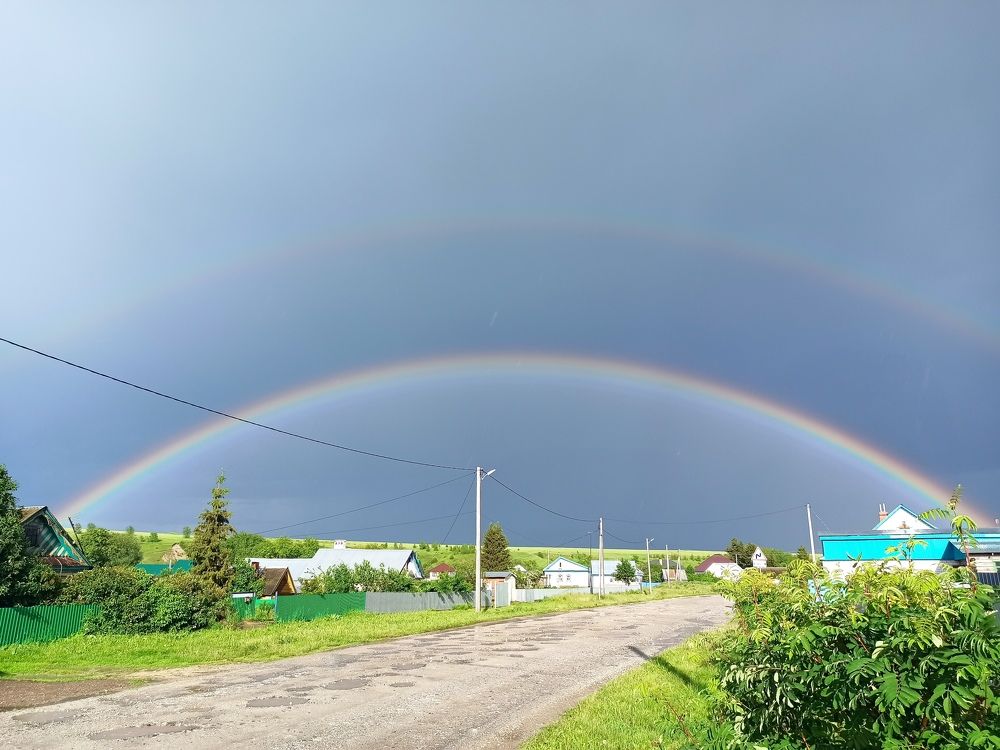 Двойная радуга!