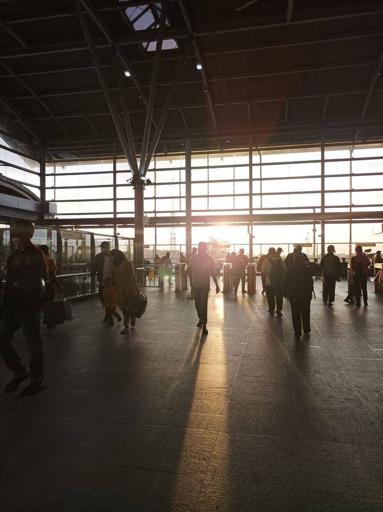 twilight at the station
