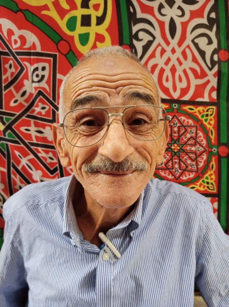 A portrait of a resident of Al-Darb Al-Ahmar area
