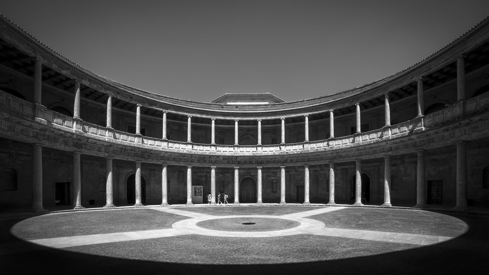 Inner courtyard of the Palace of Carlos V, Granada
