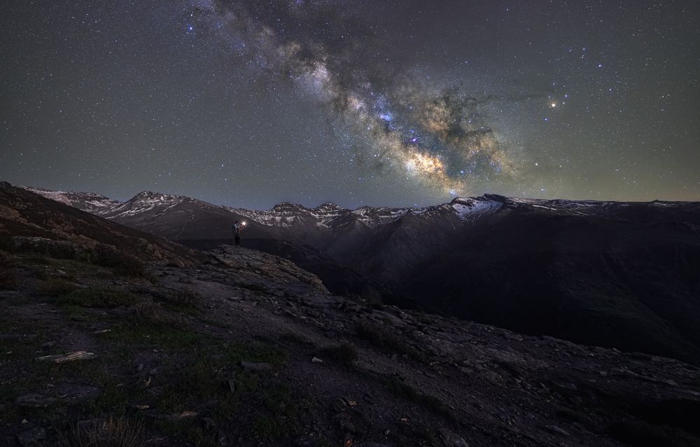 Milky way over Sierra Nevada