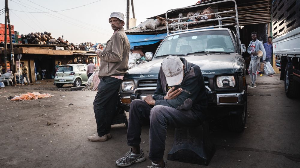 Children in the markets of Africa