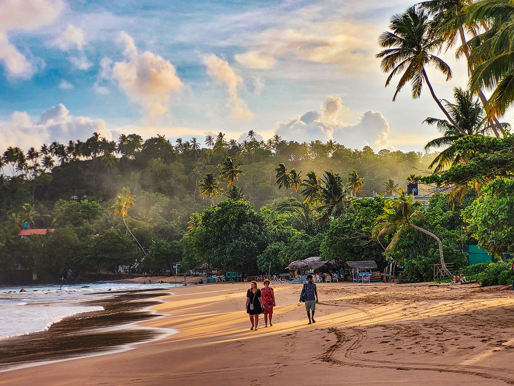 Mirissa Beach at Golden hour , Srilanka
