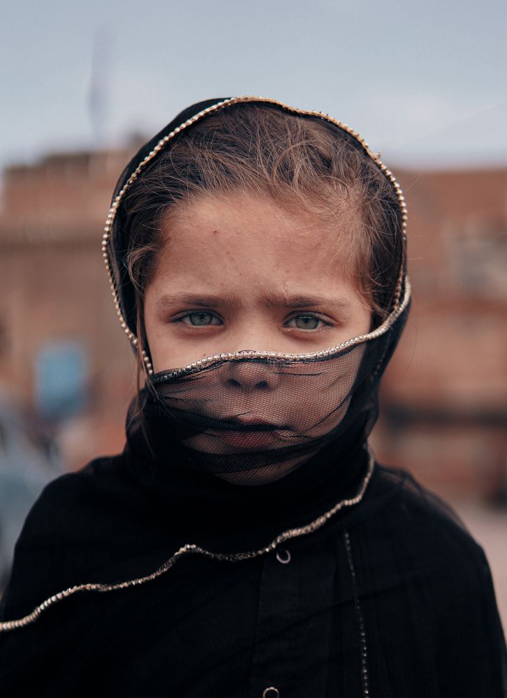 Portrait with shine in eyes