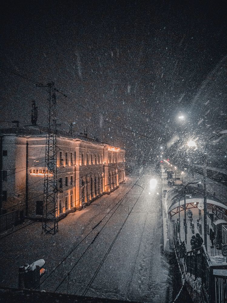 Зимний Хогвардс.