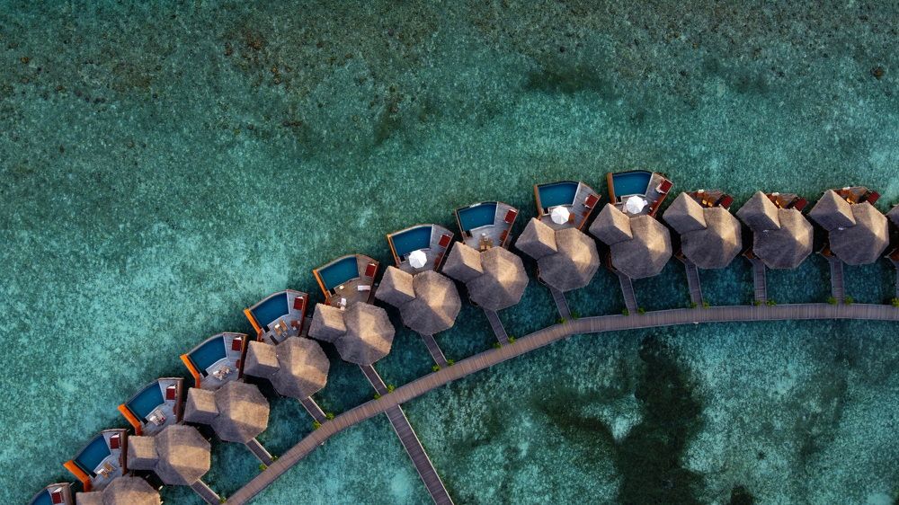 Bungalows on the water