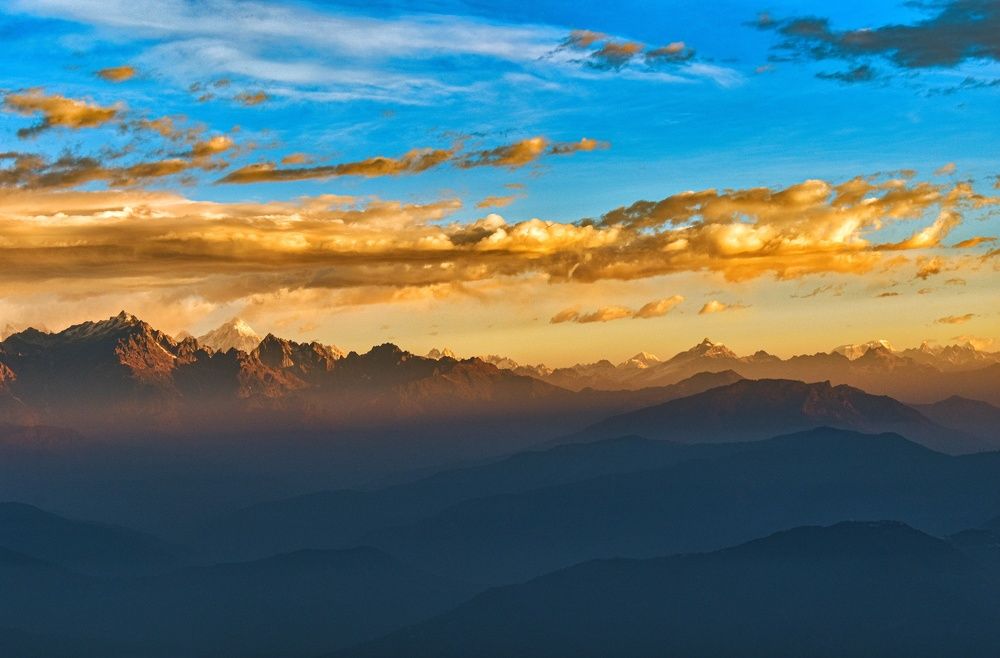 MOUNT KANCHENJUNGA AT GOLDEN HOUR