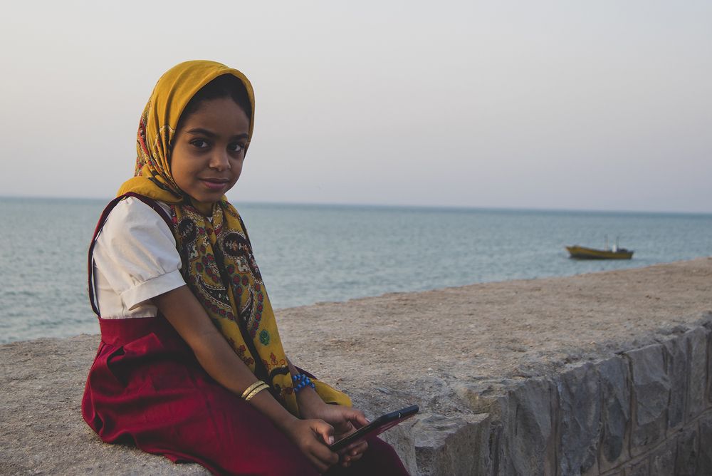 Little girl from the island of Hormuz