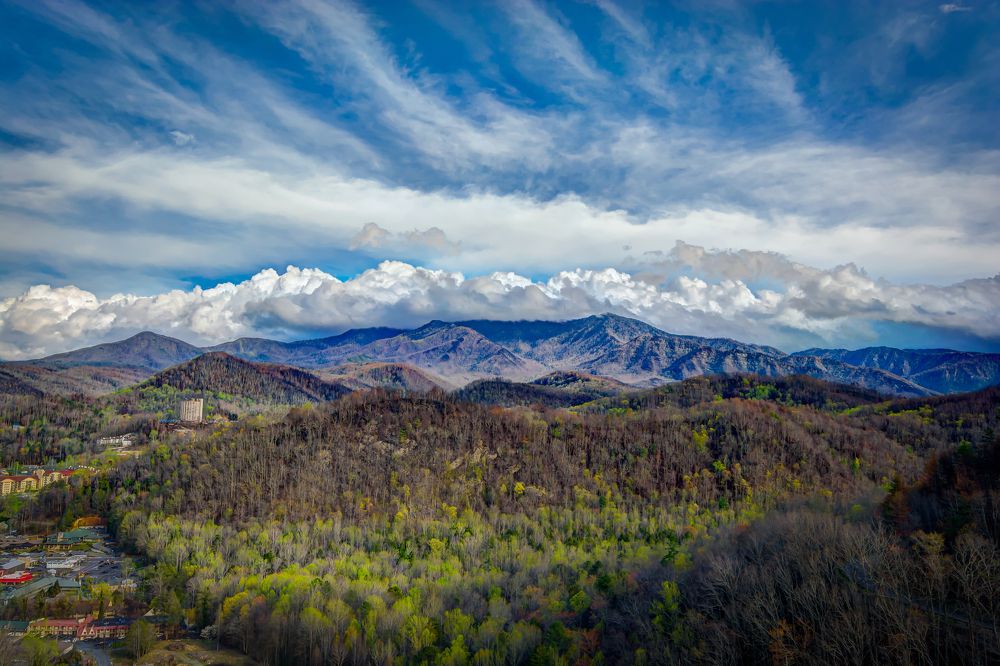 Great smoke mountain in usa Tennessee