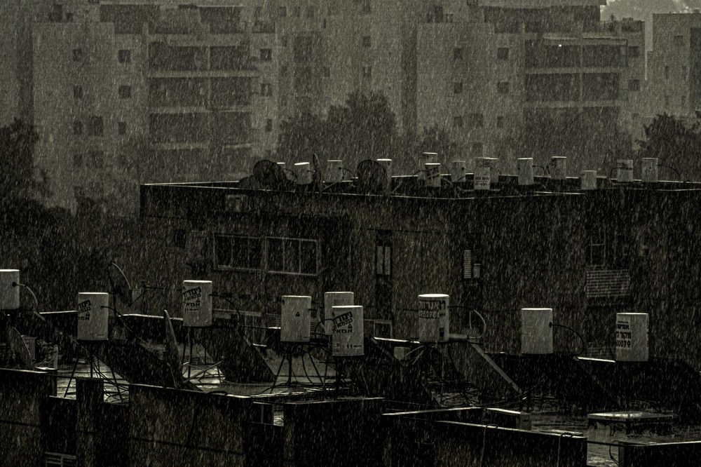 raining at neighborhood B