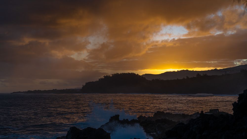 Coucher de soleil sur Langevin