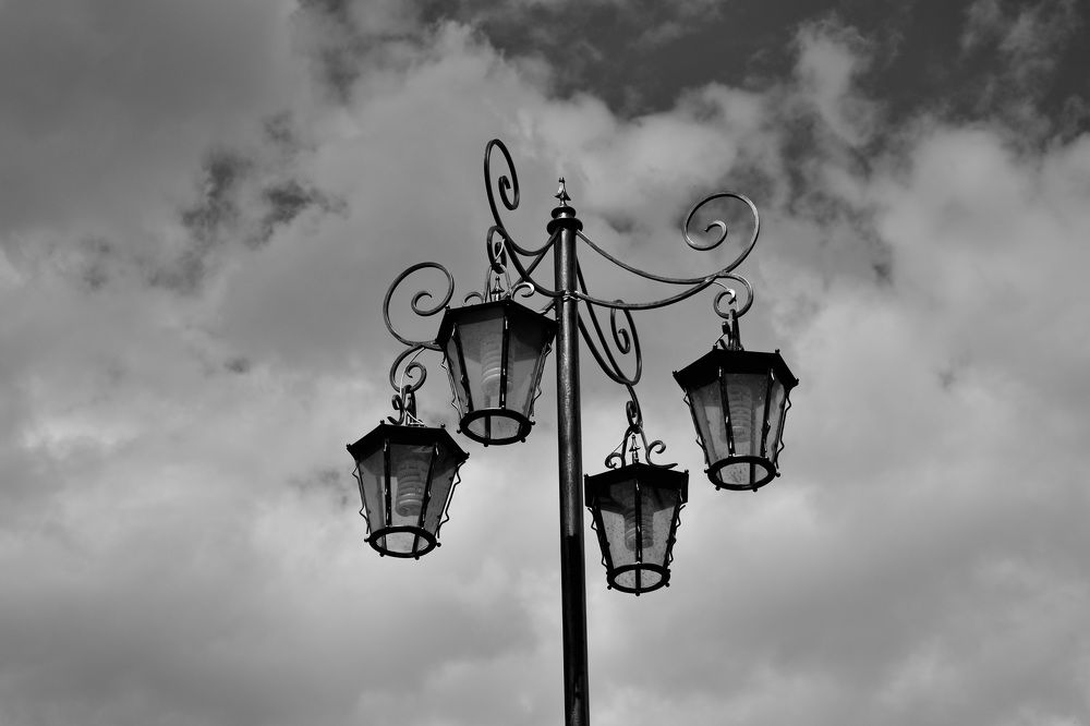 Street lamps.