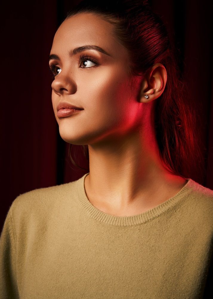 Woman Portrait in Studio