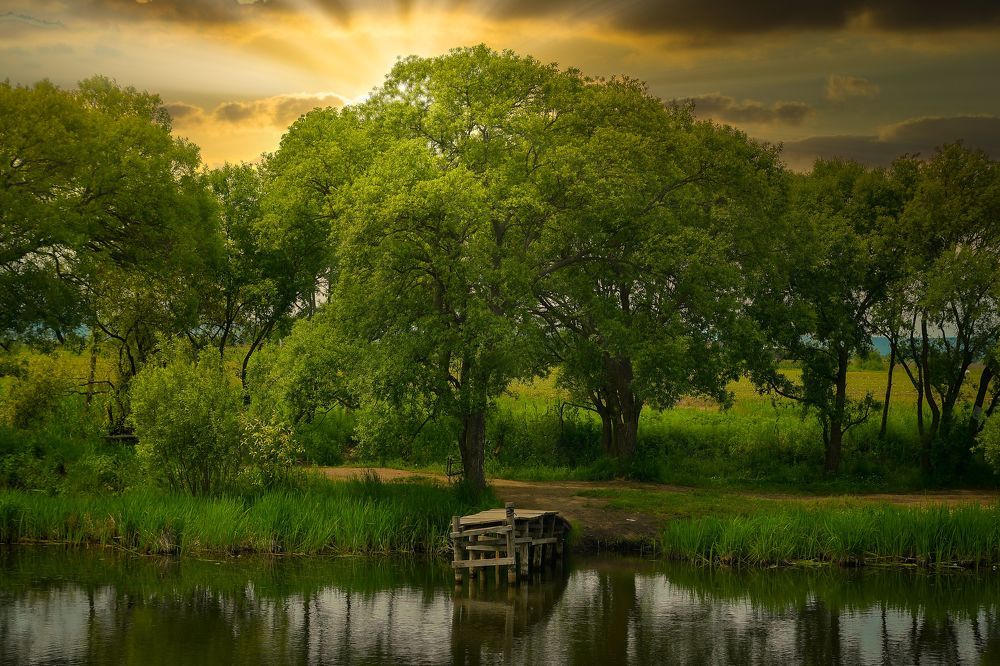 Оранжевый закат