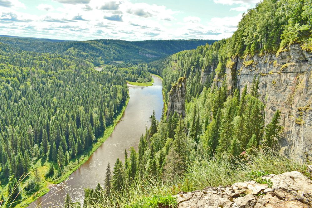 Усьвинские столбы. Пермский край.