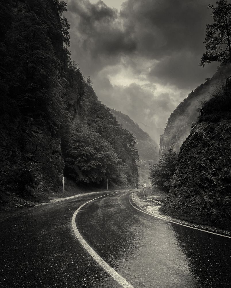 сквозь дождь