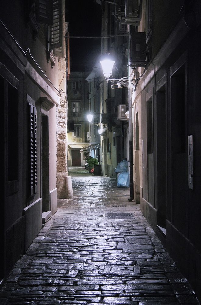 Ночной дождь в Пиране