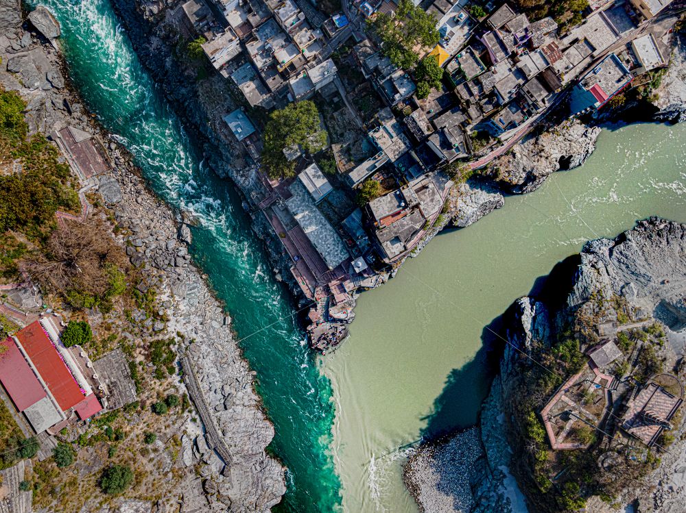 The Sangam ( Interconnection of two rivers)