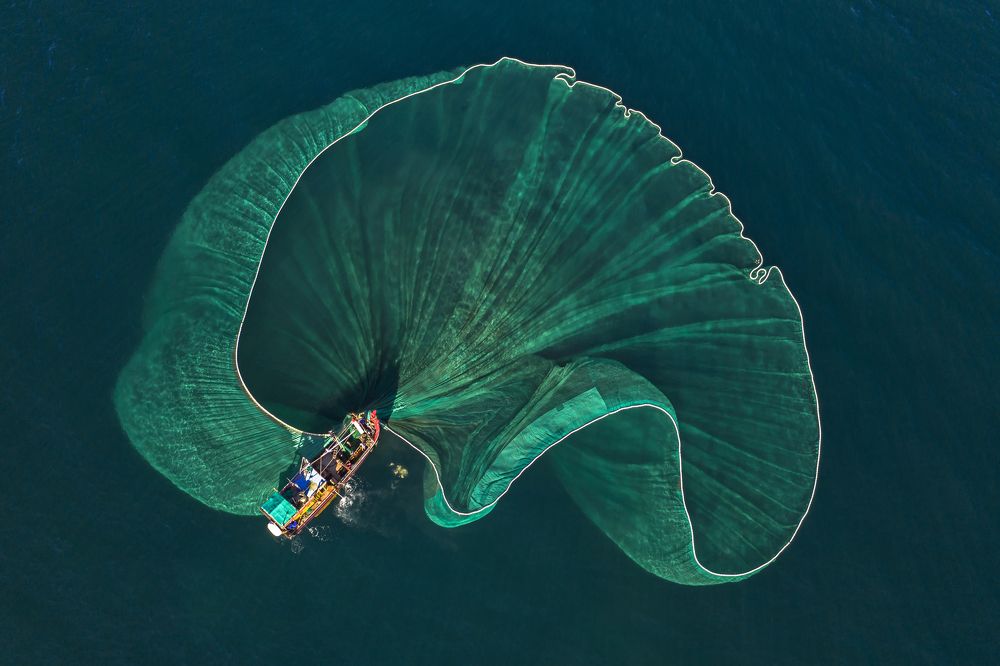 Fishing season in Phu Yen sea.
