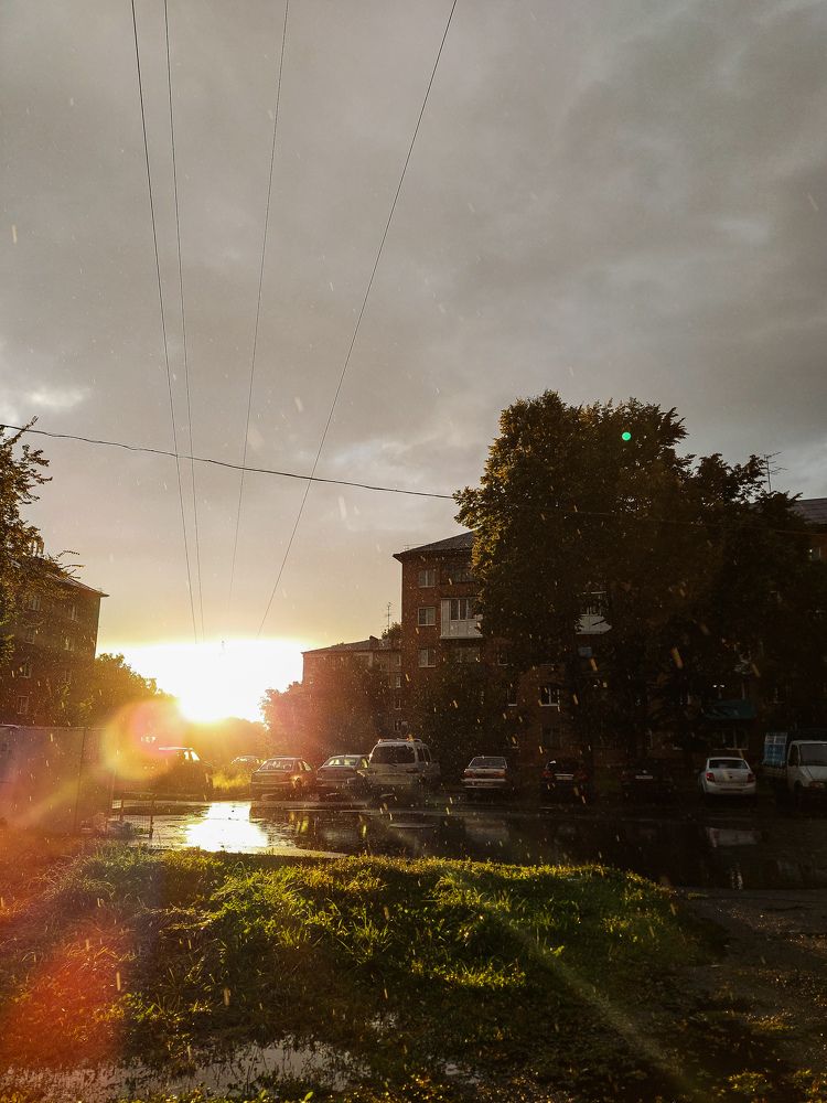 Дождь и солнце.