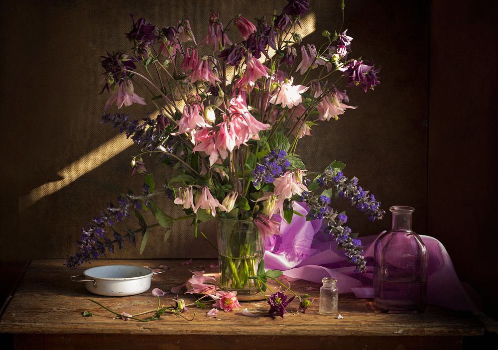 С Аквилегией