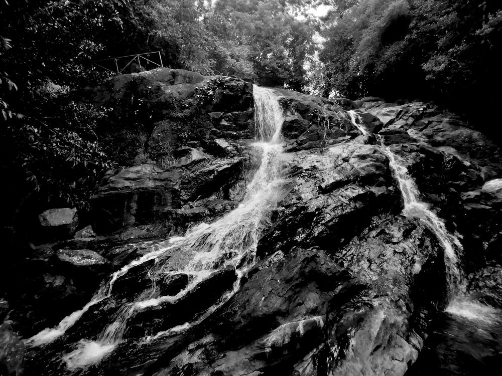 The cascading waterfall - Sri lanka