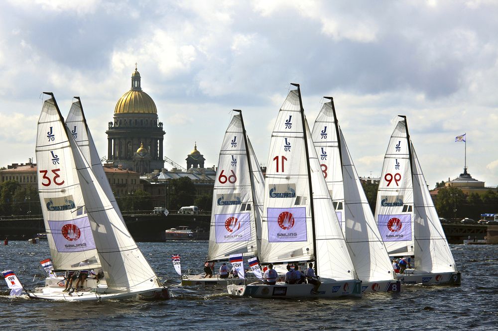 Парусная регата 2018 года в Неве