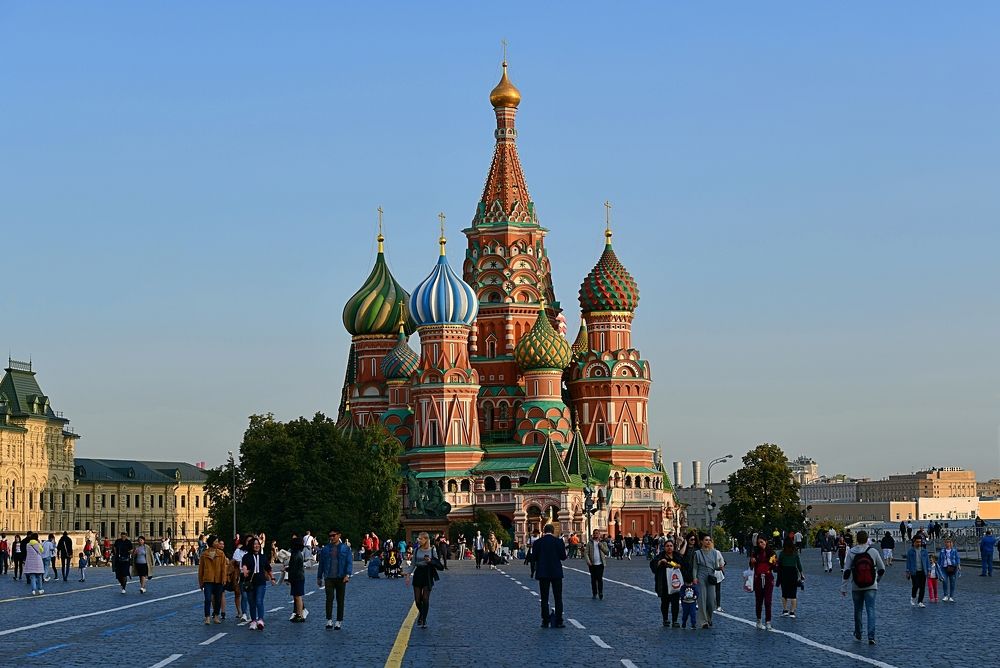 St. Basil's Cathedral.  Red Square. Moscow, Russia.