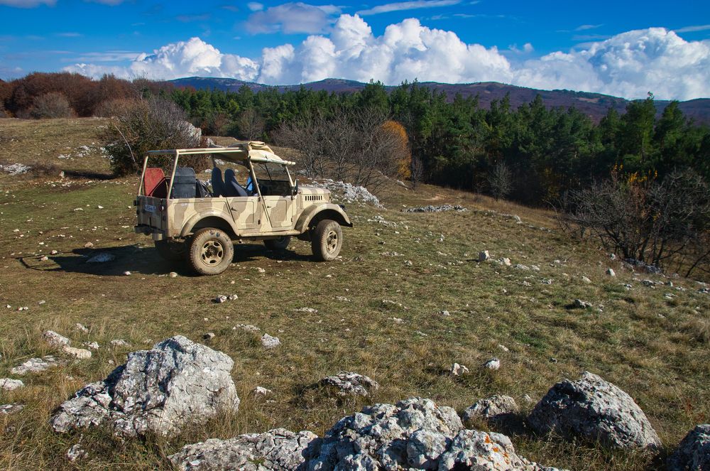 Ветеран ГАЗ-69 на плато Ай-Петри