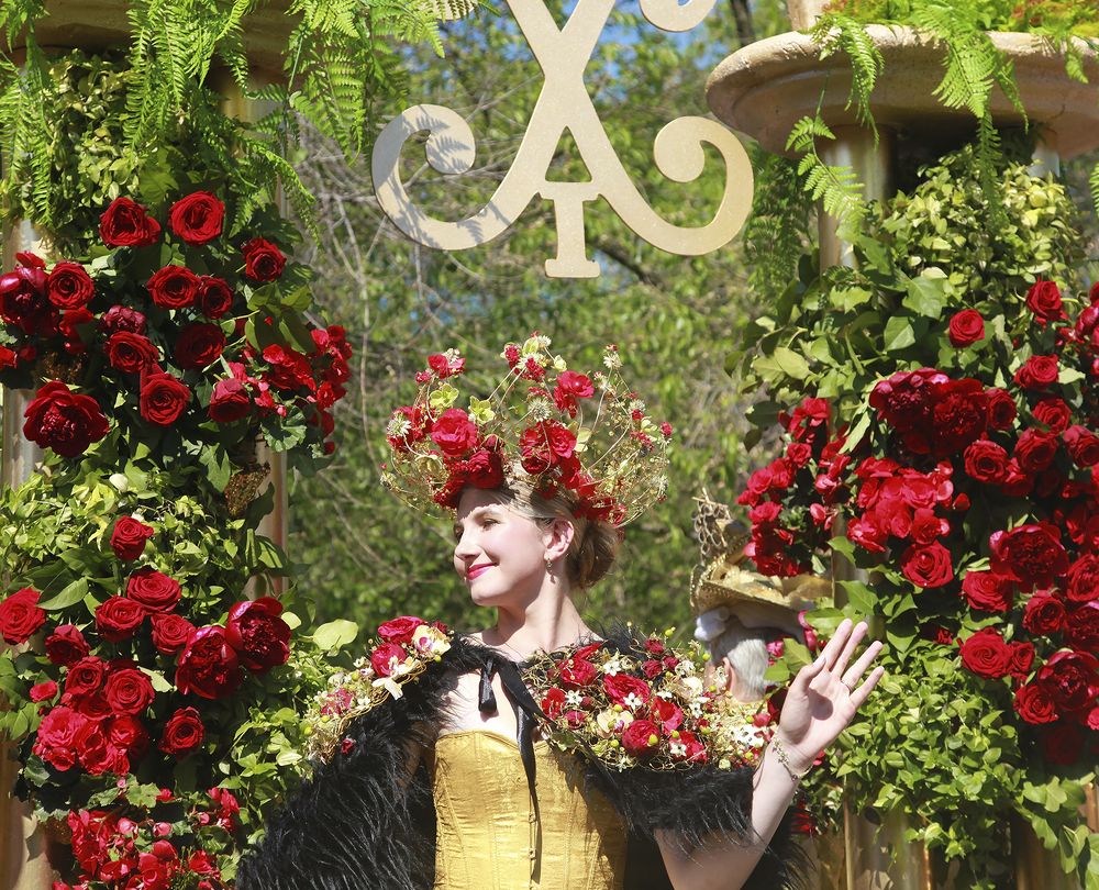 На фестивале цветов