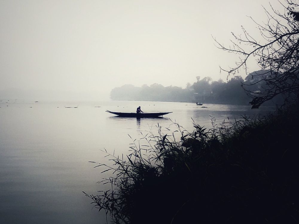 Fisherman in Ganges