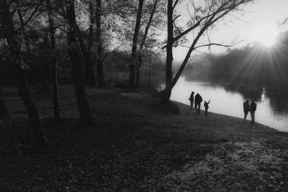 Маленький человек тянется к свету.  The little man reaches for the light.