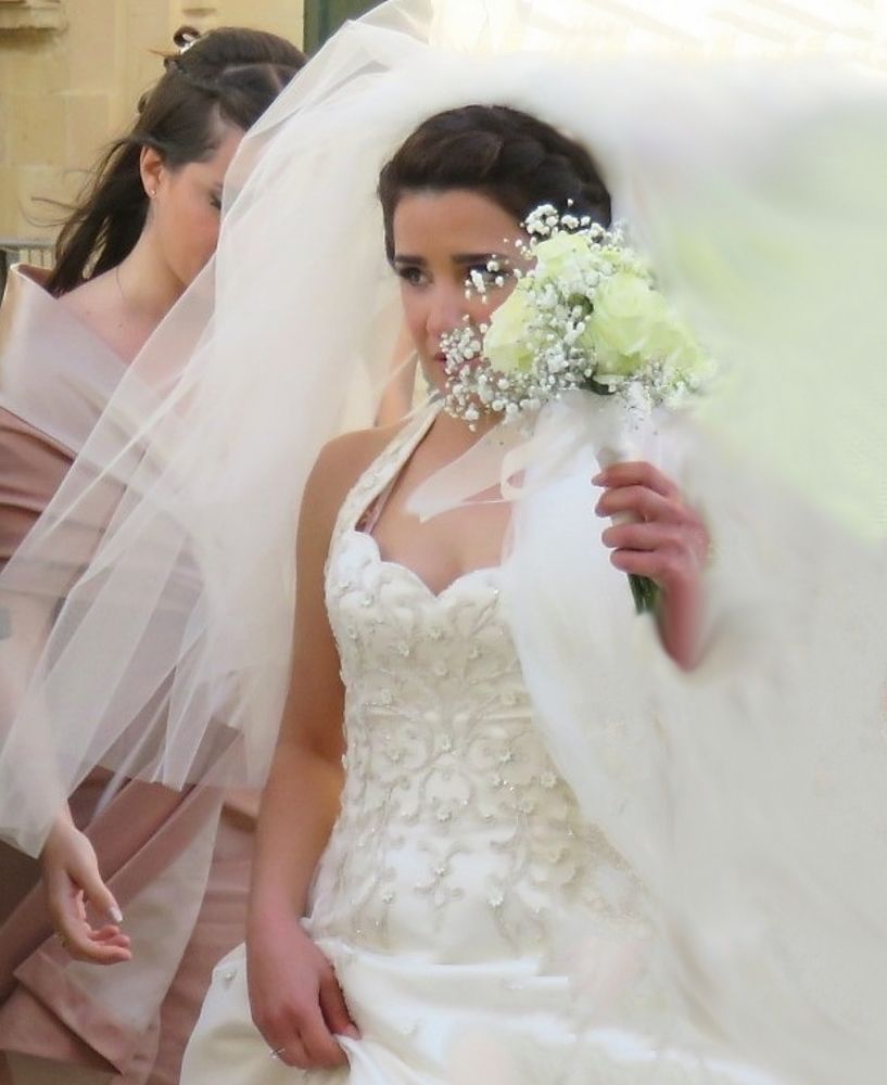Bride with flowers