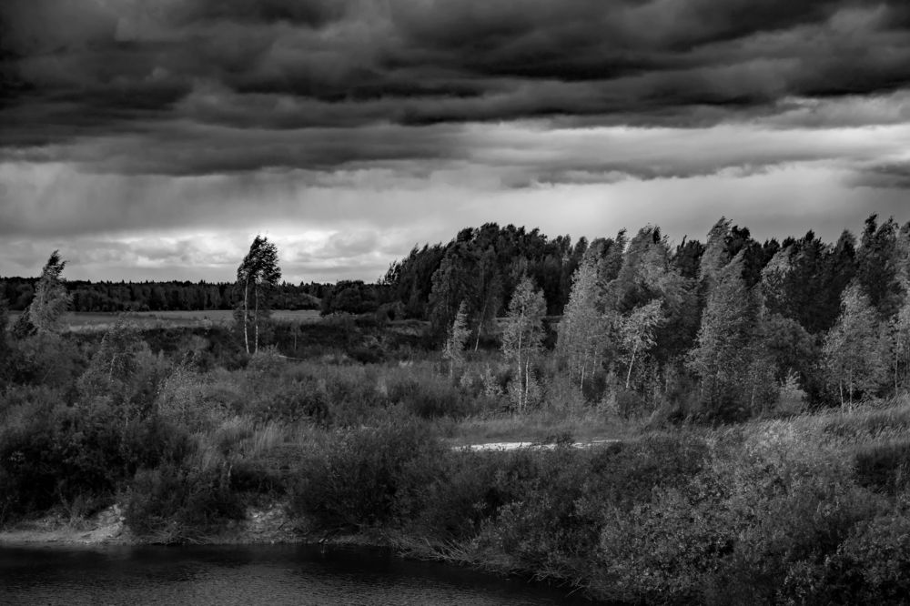 Осенний ветер.