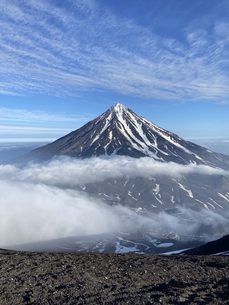 Вид на Корякский вулкан , 3456 метров, Камчатка