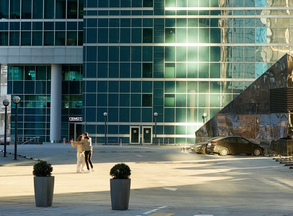 Dancing amongst glass and steel
