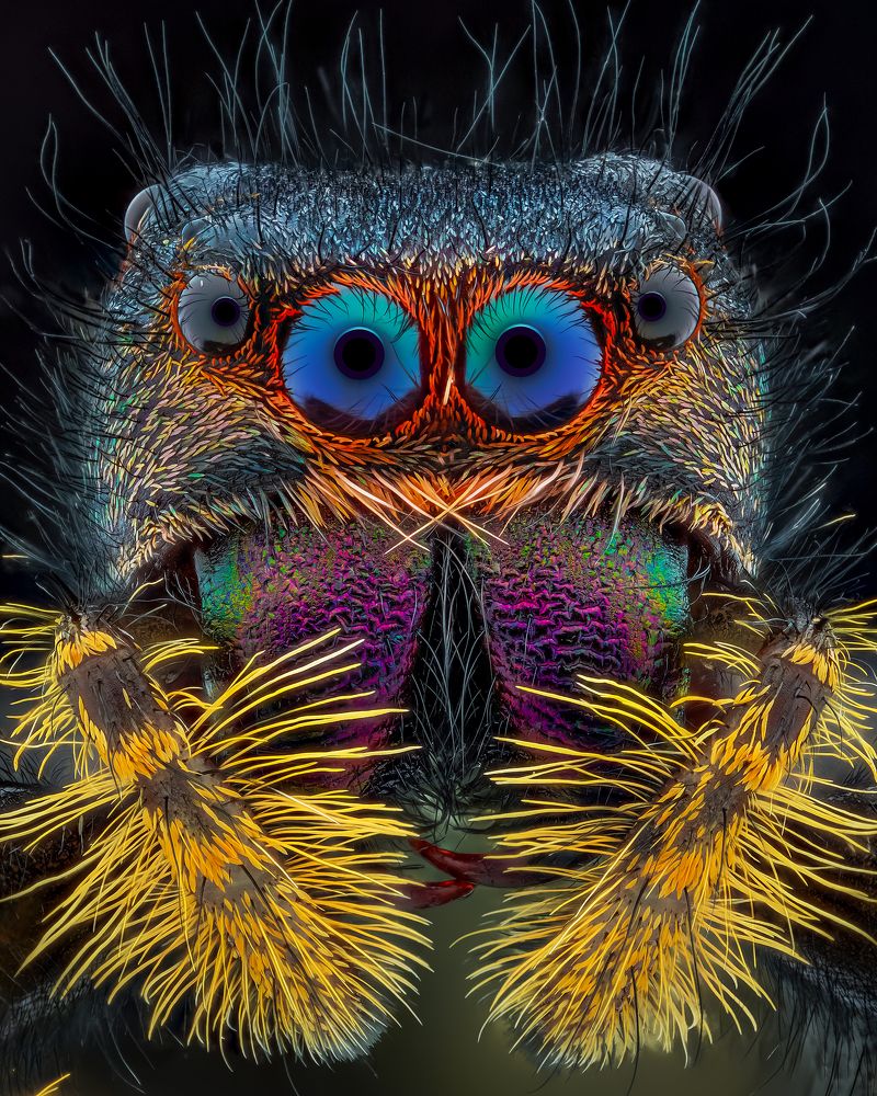 Portrait young female Phidipus