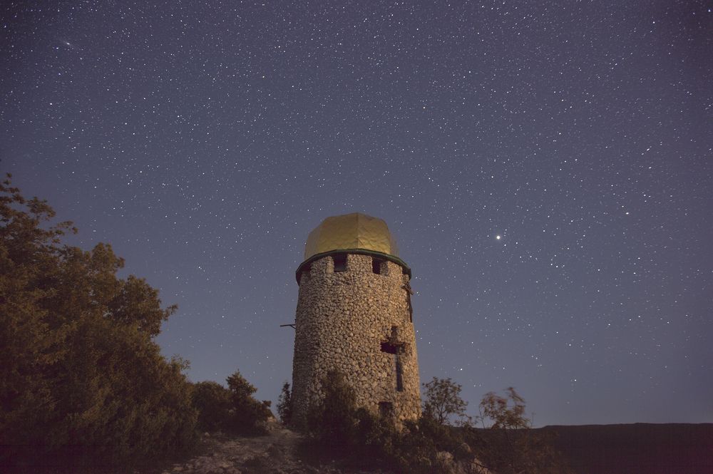 The tower of Shuldan monastery, Crimea