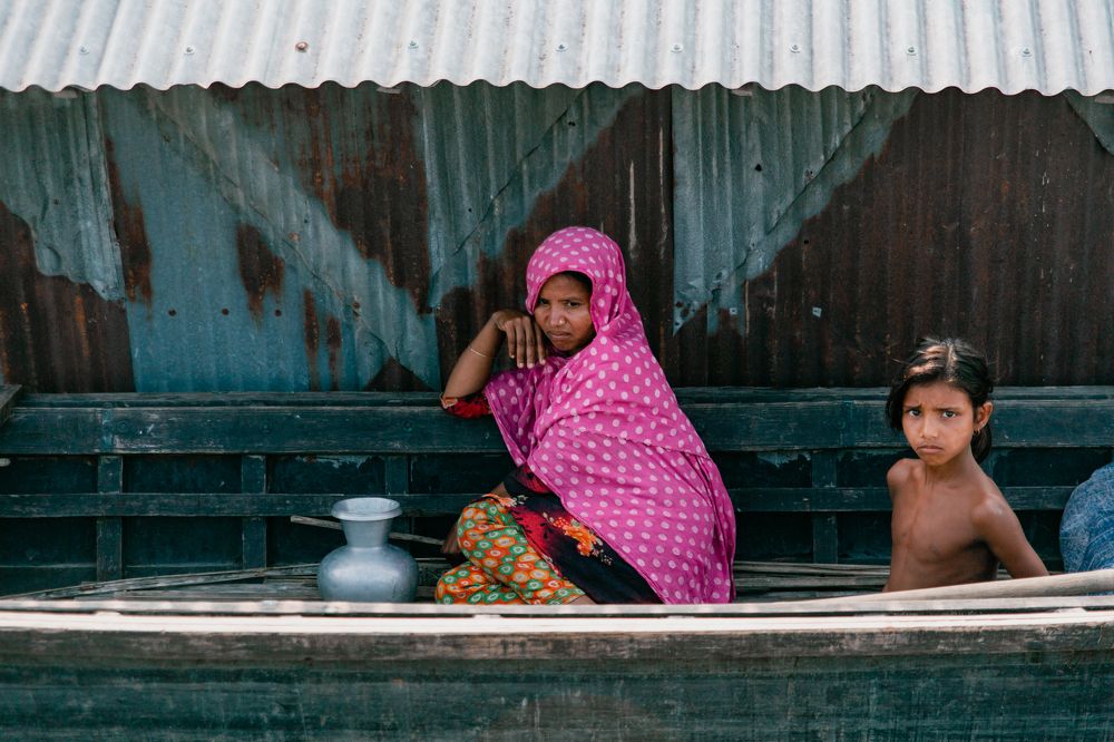 A mother's battle life during the flood