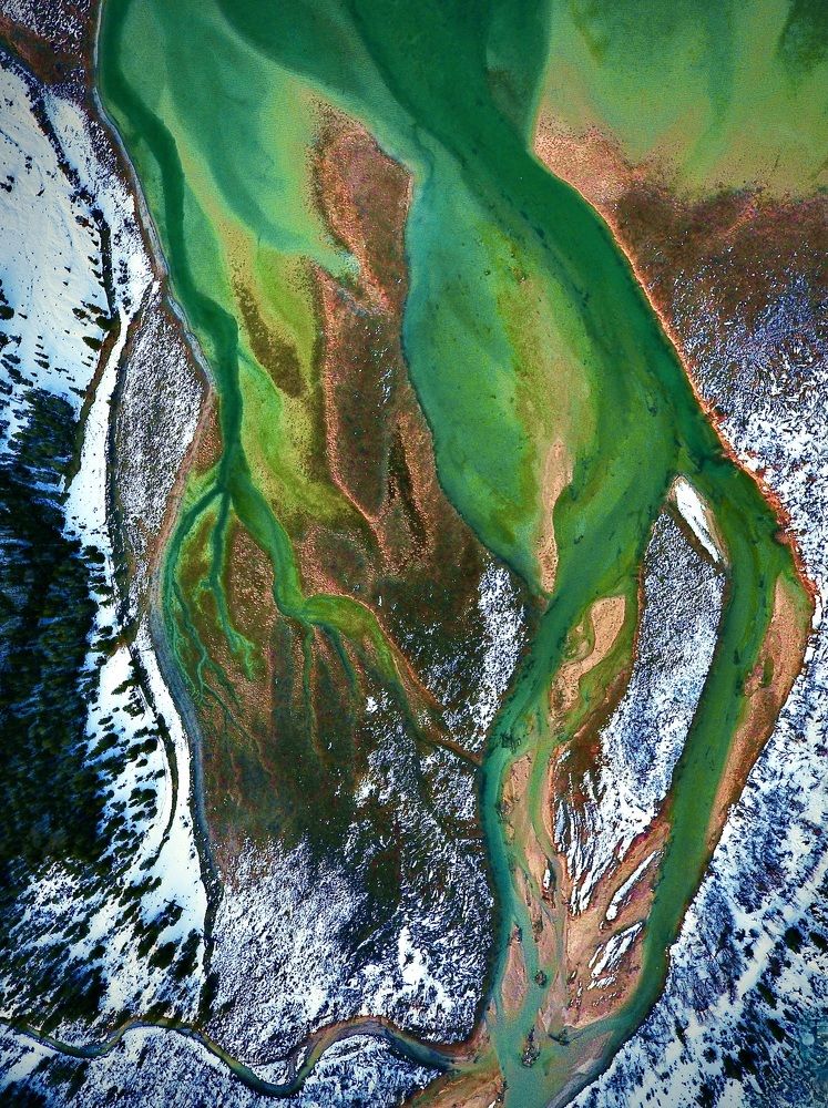 A green Alpine river