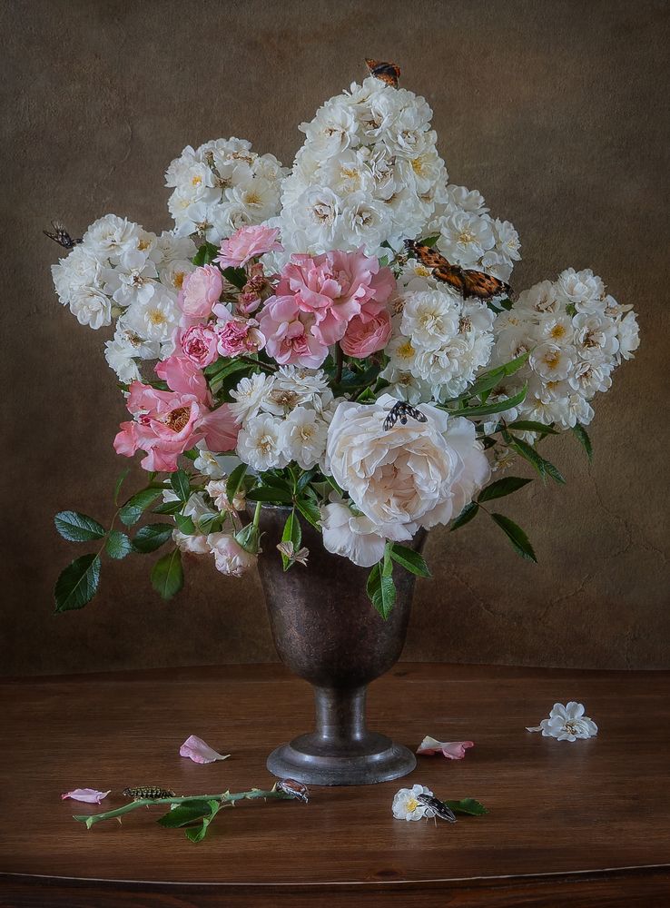 Нежные розы.