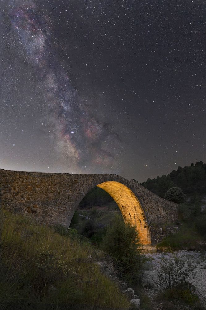 Roman Bridge under Milky Way