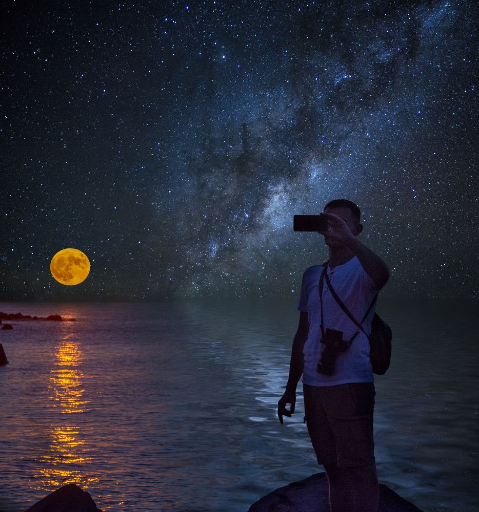 Селфи с суперлуной