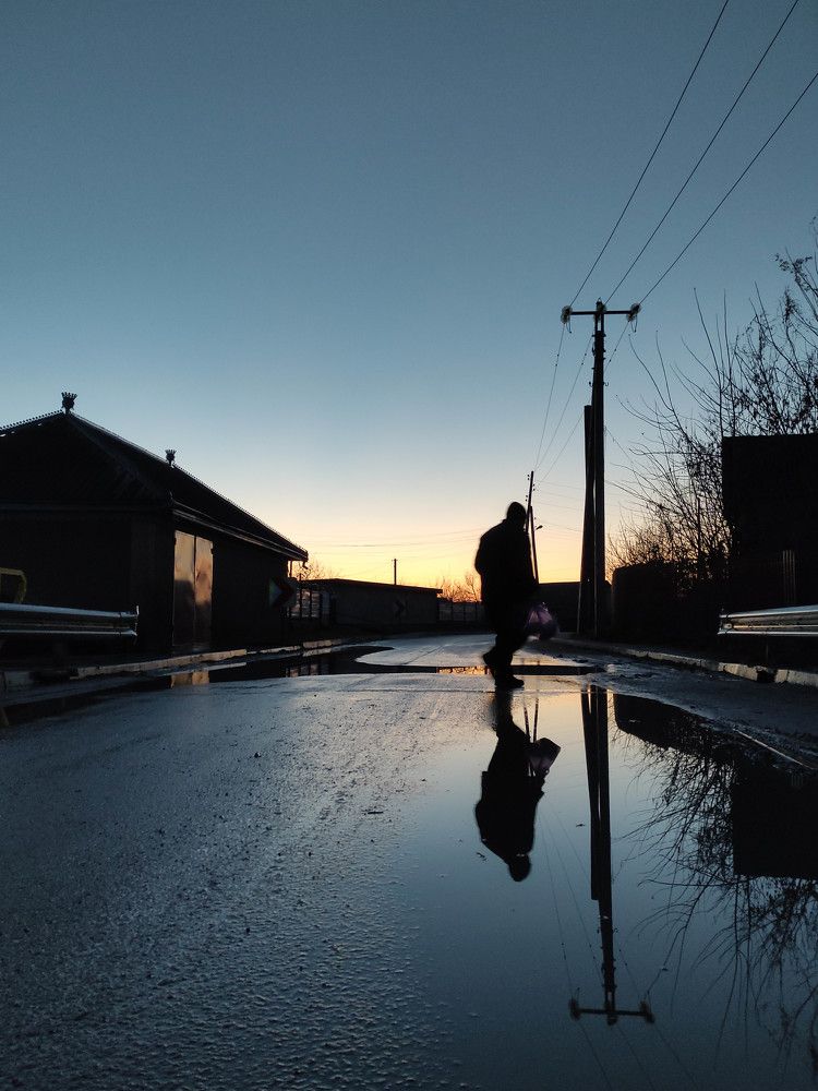 Reflection in the sunset.