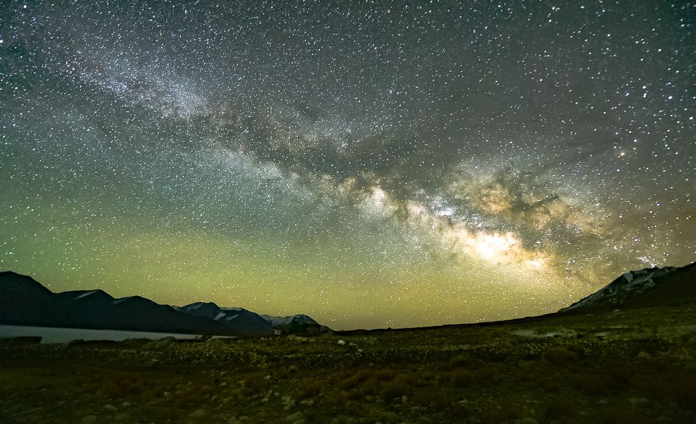 Milkyway over Pangong Tso