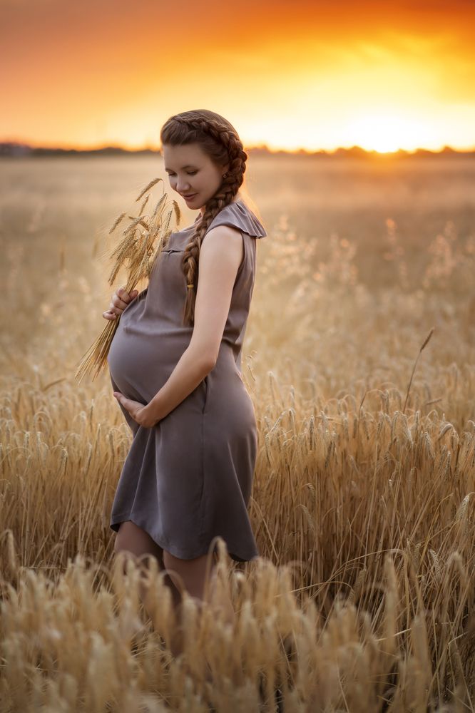 Настя в поле