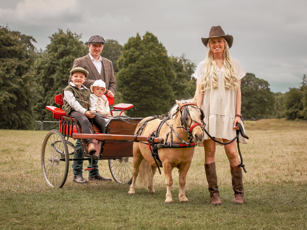 family at  pony event
