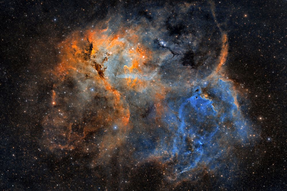 Lion Nebula SHO Narrow Band