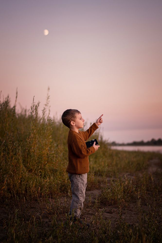 Закат на речке